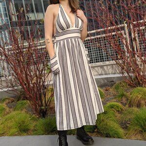 Urban Outfitters Striped Halter Dress